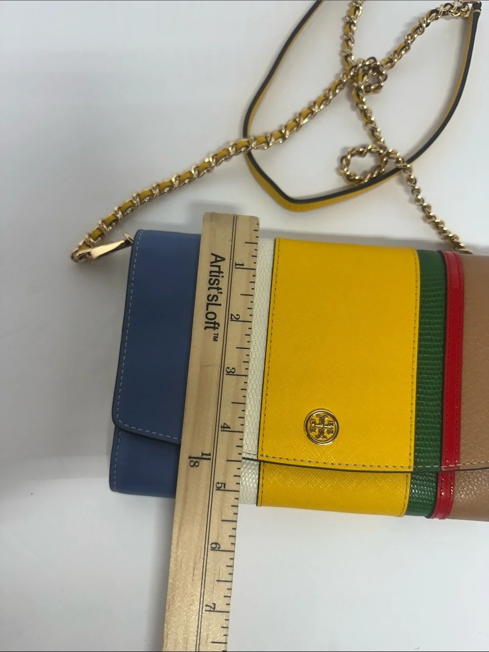 Tory Burch Robinson Ballon Stripe Convertible Shoulder Bag MSRP 498